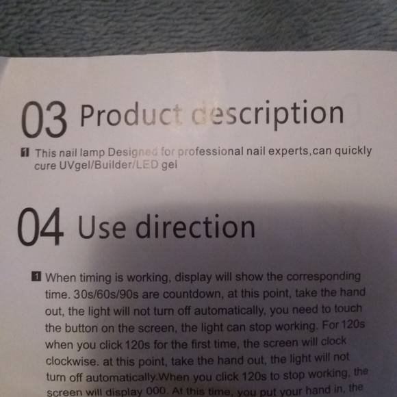 BLUEQUE NAIL LAMP - Picture 5 of 5